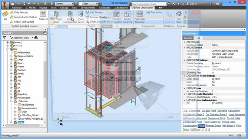 طرتحی کابین آسانسور با lift designer